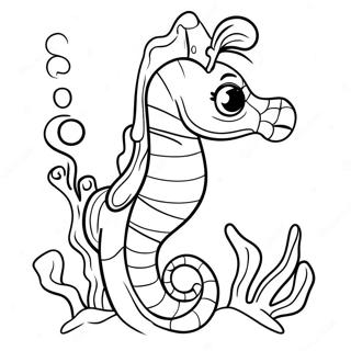 Omalovanka Hraveho Morskeho Konika S Koraly 36140 7906