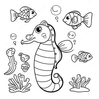 Omalovanka Stastneho Morskeho Konika S Rybimi Prateli 36141 7911