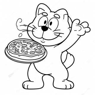 Garfield Na Omalovance S Pizzou 36234 7929