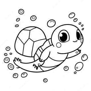 Roztomily Squirtle Plavajici Omalovanka 36598-7996
