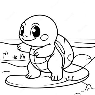 Squirtle S Surfovacim Prknem Omalovanka 36602-8009