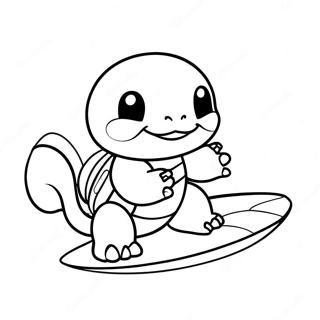 Squirtle S Surfovacim Prknem Omalovanka 36602-8012