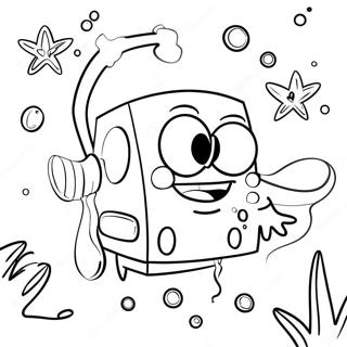 Spongebob Chytajici Meduzy Omalovanka 3663 2666