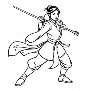 Mulan V Bojove Pozici Omalovanka 37263-8142