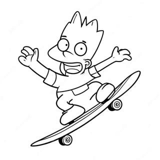 Bart Simpson Se Skateboardem Omalovanka 37652-8219