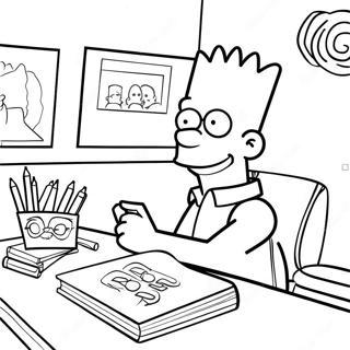 Bart Simpson Ve Tride Omalovanka 37653-8221