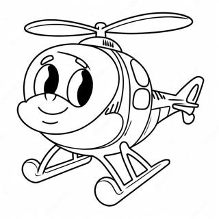 Omalovanka Roztomileho Vrtulniku S Usmivajicim Se Pilotem 38831-8478
