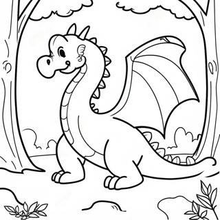 Mysticky Drak V Lese Omalovanka 4014 1653