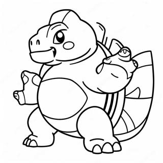 Omalovanka Blastoise V Bojove Poze 40831-8917