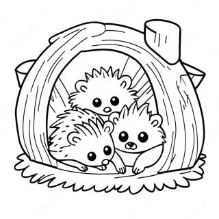 Rodina Jezku V Utulnem Doupeti Omalovanka 41180-9009