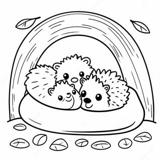 Rodina Jezku V Utulnem Doupeti Omalovanka 41180-9010