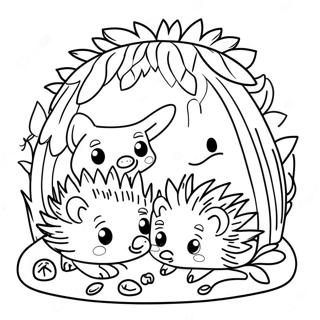 Rodina Jezku V Utulnem Doupeti Omalovanka 41180-9011