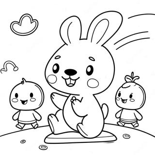 Pochacco Hrajici Si S Prateli Omalovanka 41351-9036