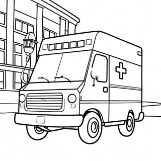 Omalovanka Sanitky S Blikajicimi Svetly 41727-9122