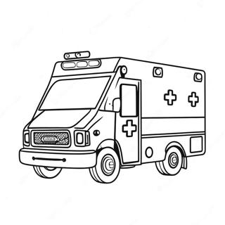 Omalovanka Sanitky S Blikajicimi Svetly 41727-9124