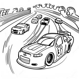 Zavodni Draha Nascar S Auty Omalovanka 41823-9147