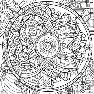 Podrobna Mozaikova Mandala Na Omalovance 42367-9272
