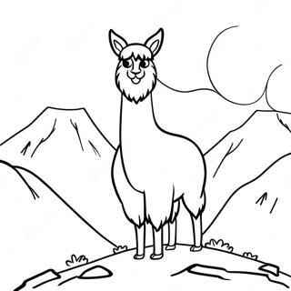 Omalovanka Majestatni Lamy Na Hore 42638-9325