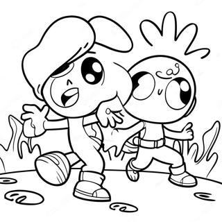 Omalovanka S Barevnou Bitvou Turf War Ze Splatoon 43905-9607