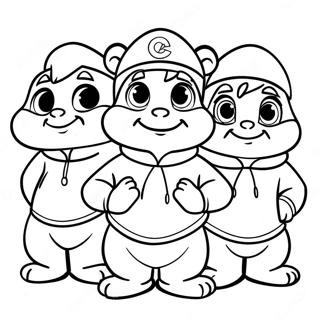 Alvin A Chipmunkove V Kostymech Omalovanka 44535-9749