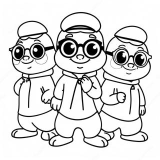 Alvin A Chipmunkove V Kostymech Omalovanka 44535-9750