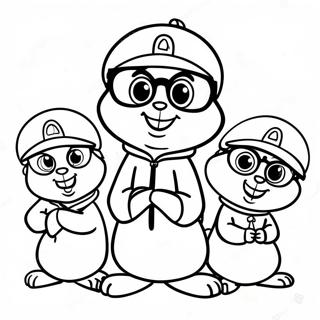 Alvin A Chipmunkove V Kostymech Omalovanka 44535-9751