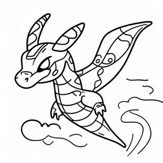 Rayquaza Letajici Na Obloze Omalovanka 44884-9815