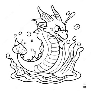 Gyarados Strikajici Vodu Omalovanka 45409-9937