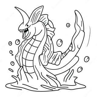 Gyarados Strikajici Vodu Omalovanka 45409-9938