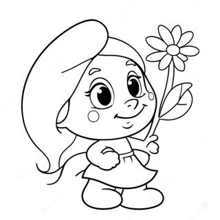 Smoulinka S Kvetinami Omalovanka 46123 10102