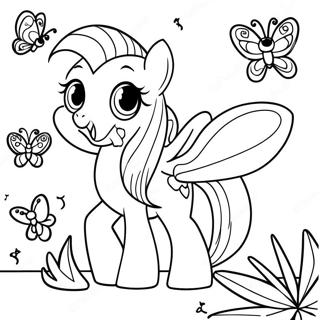 Fluttershy Omalovánky