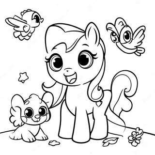 Fluttershy S Roztomilymi Zviraty Omalovanka 47286-10343