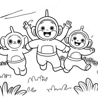 Teletubbies Skakajici Na Louce Omalovanka 47561-10412
