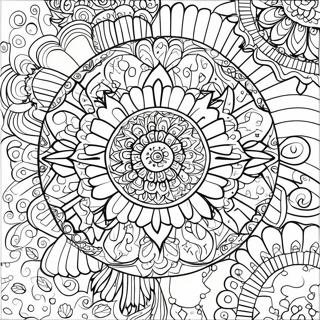 Barevna Halloween Mandala Omalovanka 50076-10968