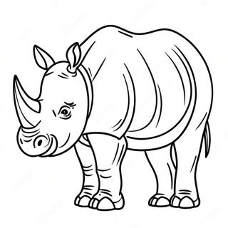 Majestatni Africky Nosorozec Omalovanka 50453-11034