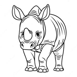 Majestatni Africky Nosorozec Omalovanka 50453 11036