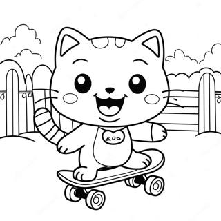 Chococat Na Skateboardu Omalovanka 51006 11165