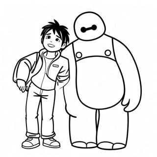 Hiro Hamada S Baymaxem Omalovanka 51093-11174