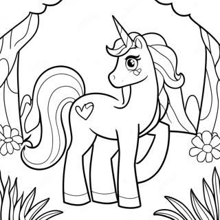 Princezna Celestia V Kouzelnem Zahrade Omalovanka 51364-11234