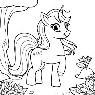 Princezna Celestia V Kouzelnem Zahrade Omalovanka 51364-11235