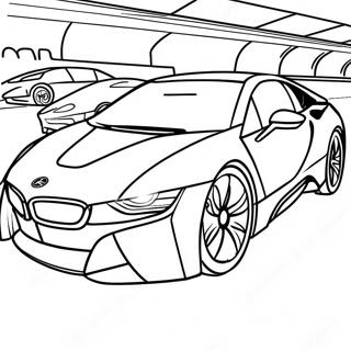 Omalovanka Futuristickeho Designu Bmw I8 52190-11426