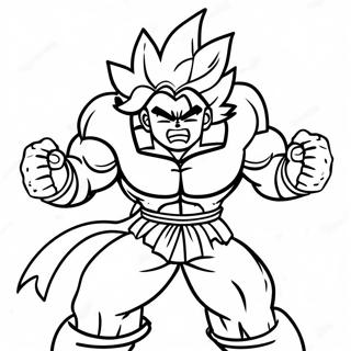 Omalovanka Broly V Bojove Pozici 52382-11460