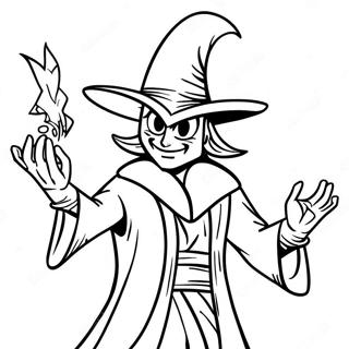 Omalovanka Temny Kouzelnik Kouzli 52486-11477