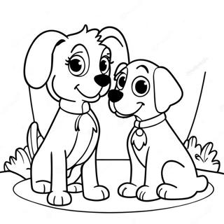 Omalovanka Lady A Tramp Roztomili Psi Pratele 52668 11519