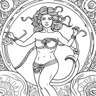 Meduza V Dramaticke Poze Omalovanka 53834 11781