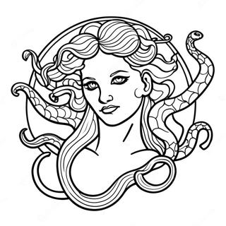 Meduza V Dramaticke Poze Omalovanka 53834 11784