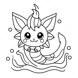 Vaporeon Omalovánky