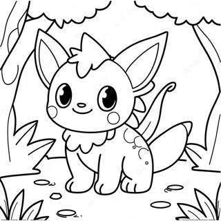 Vaporeon Na Omalovance V Kouzelnem Lese 54273-11886