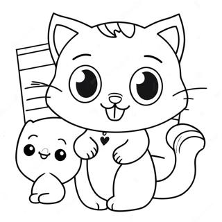 Omalovanka Roztomilych Kocicich Postav Z Gabbyina Domecku 5448 1269