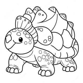 Ankylosaurus Omalovánky